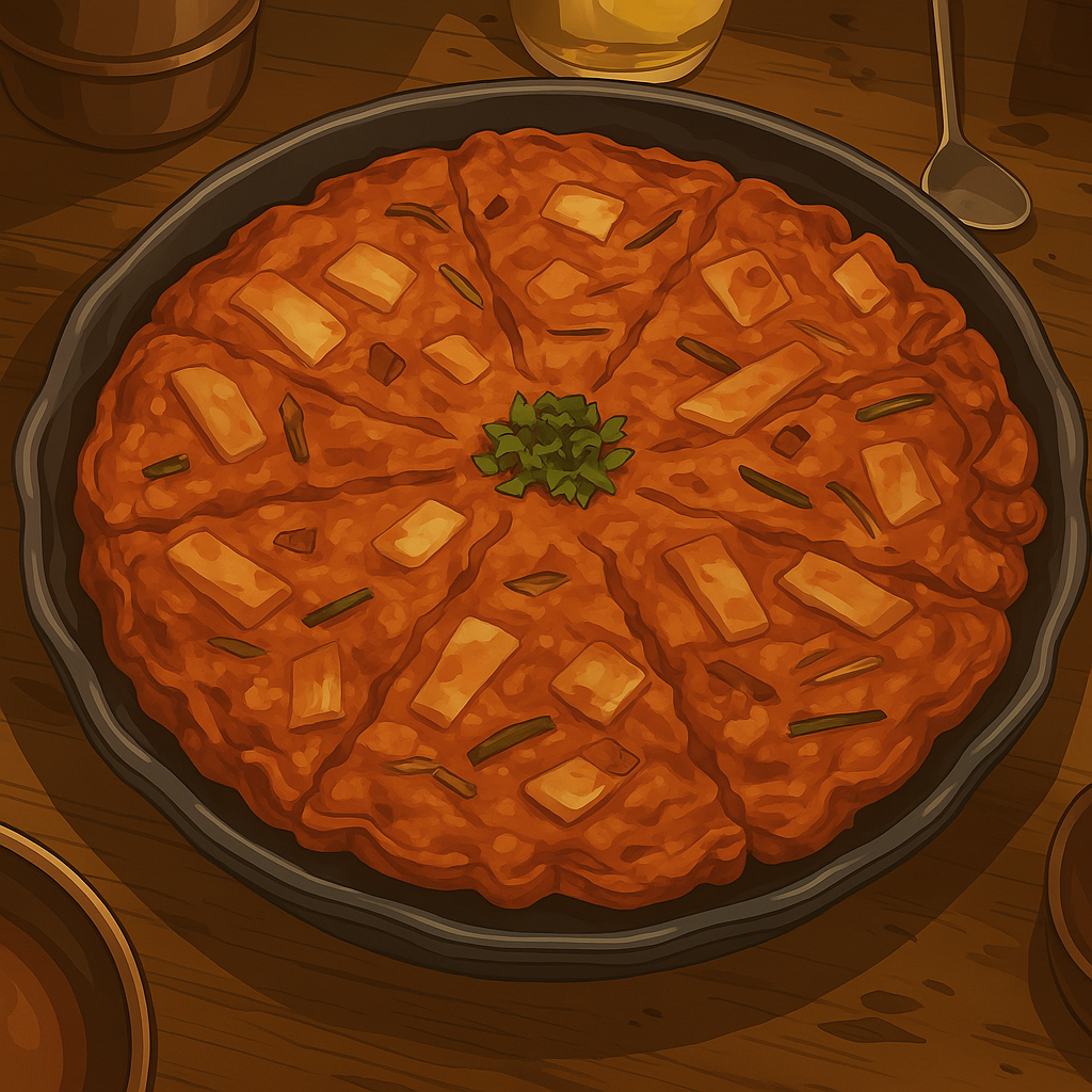 Kimchi Pancake with Bacon