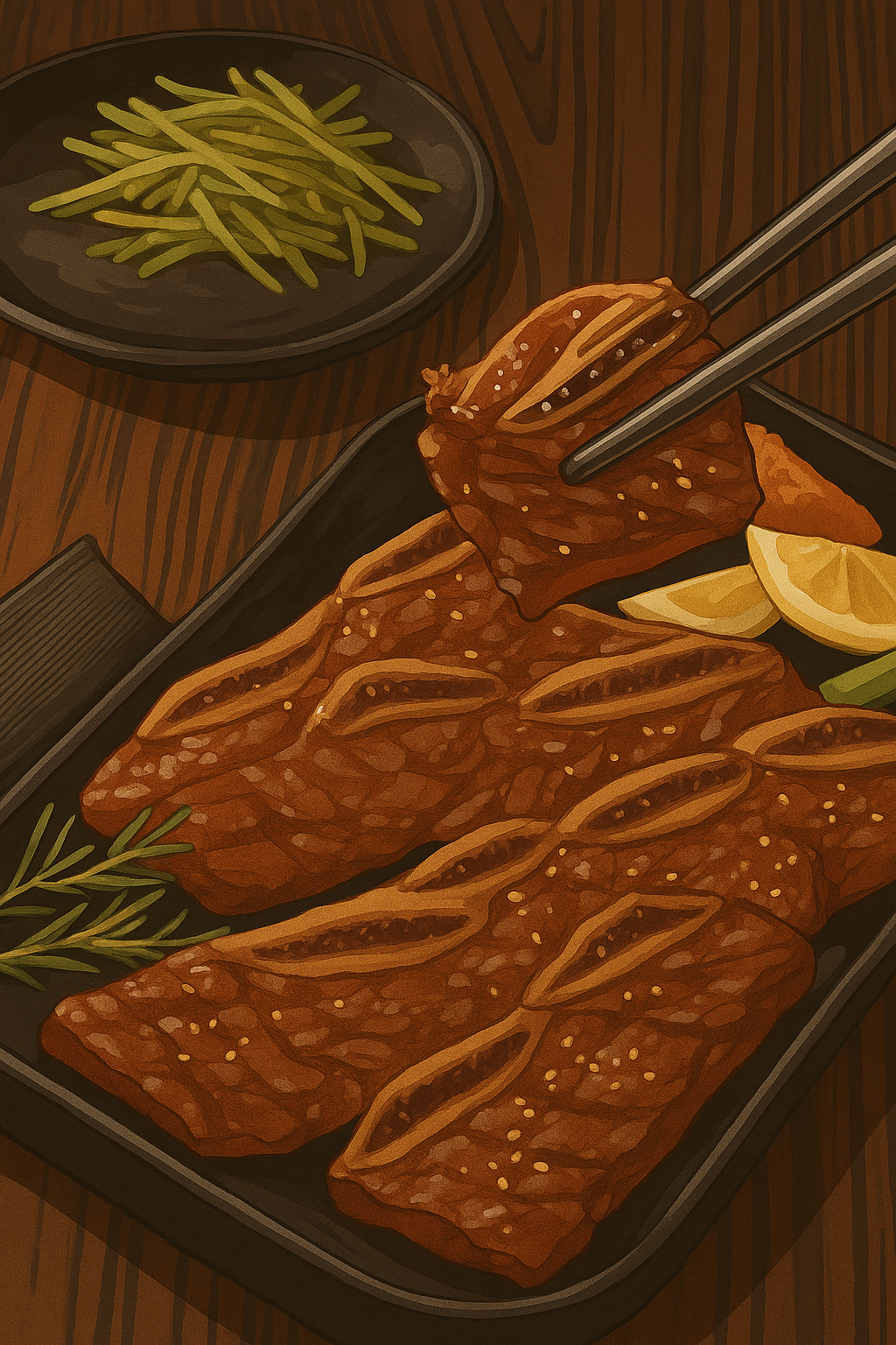 Marinated LA Style Beef Short Rib